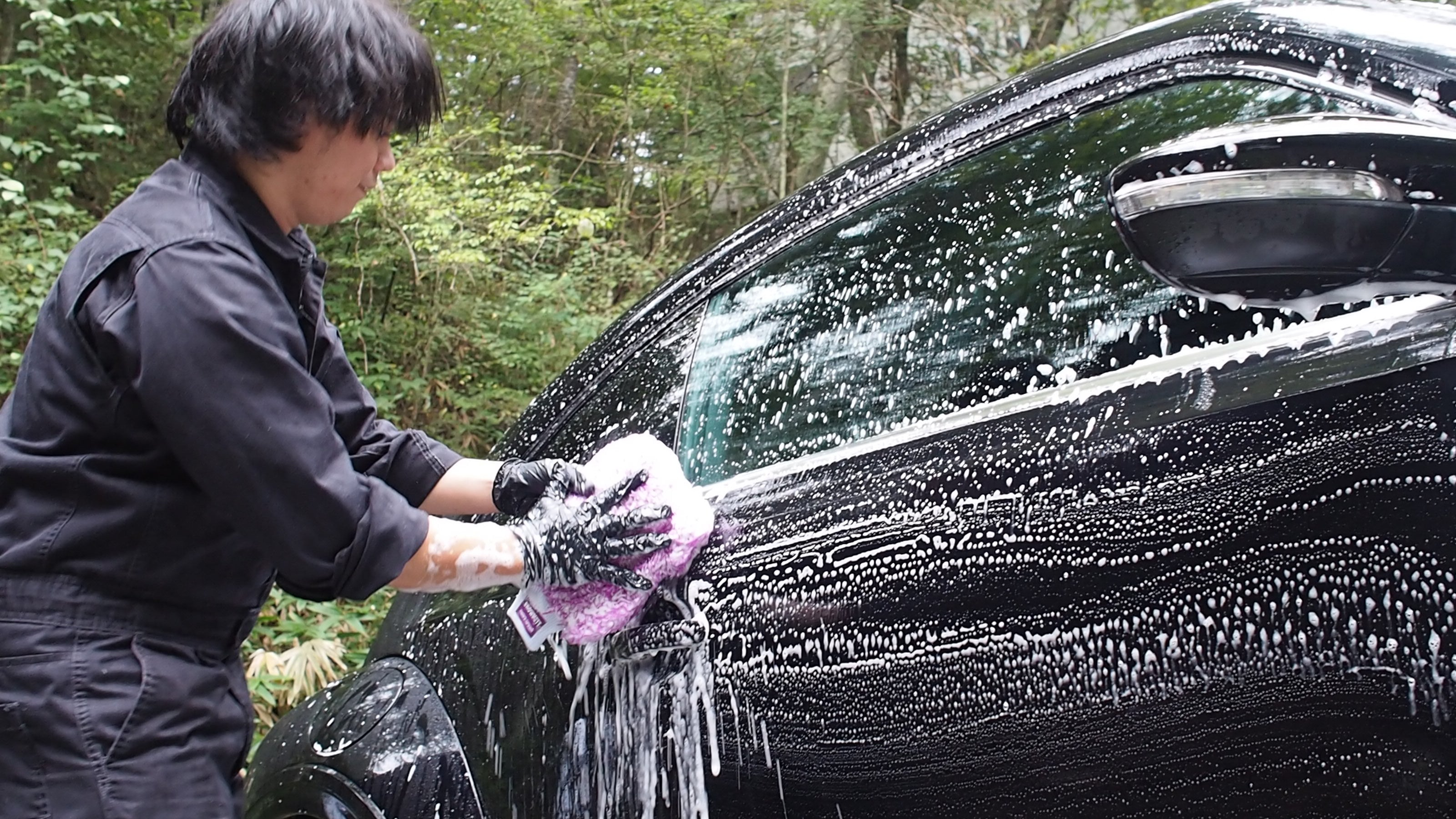 洗車して汚れを落としたい – ながら洗車