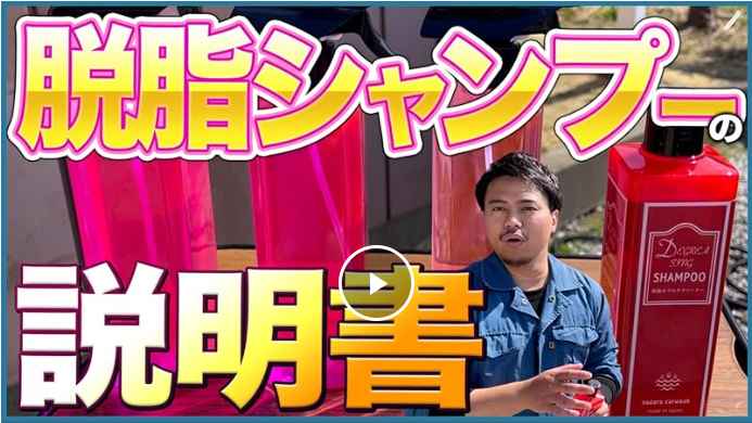 脱脂シャンプー 『 あなた色に染まるカーシャンプー 』