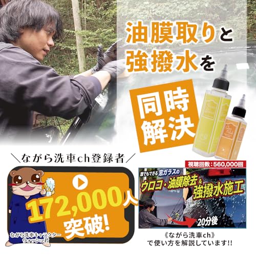 スプラッシュ＆ガラスポリッシュ ポーチセット『 ウロコ退治と強撥水で窓ガラスに安全を 』