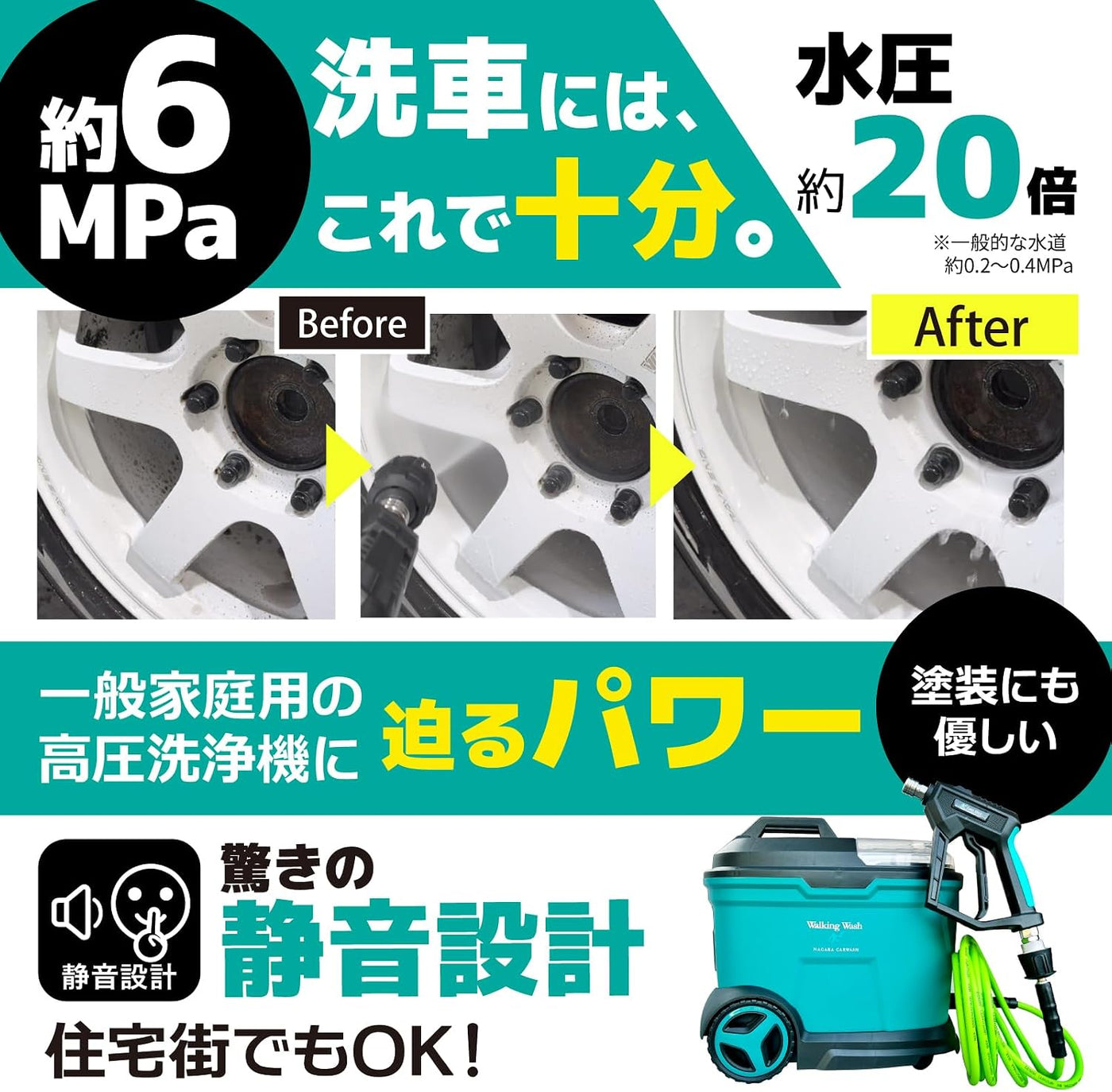 ウォーキングウォッシュ 『 動く洗車場 』 – ながら洗車