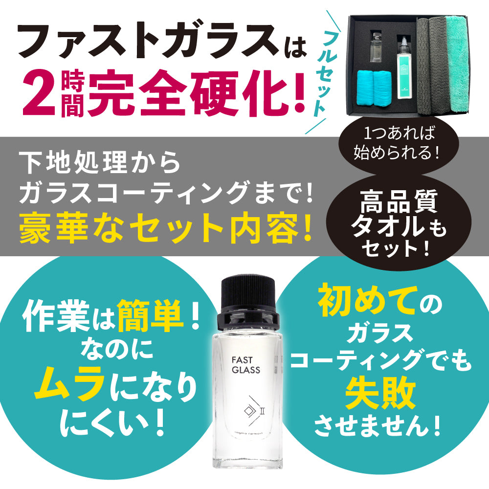 ファストガラス BASEセット 新品未使用 ファストガラス BASEセット 『DIY決定版 2時間スピード硬化の
