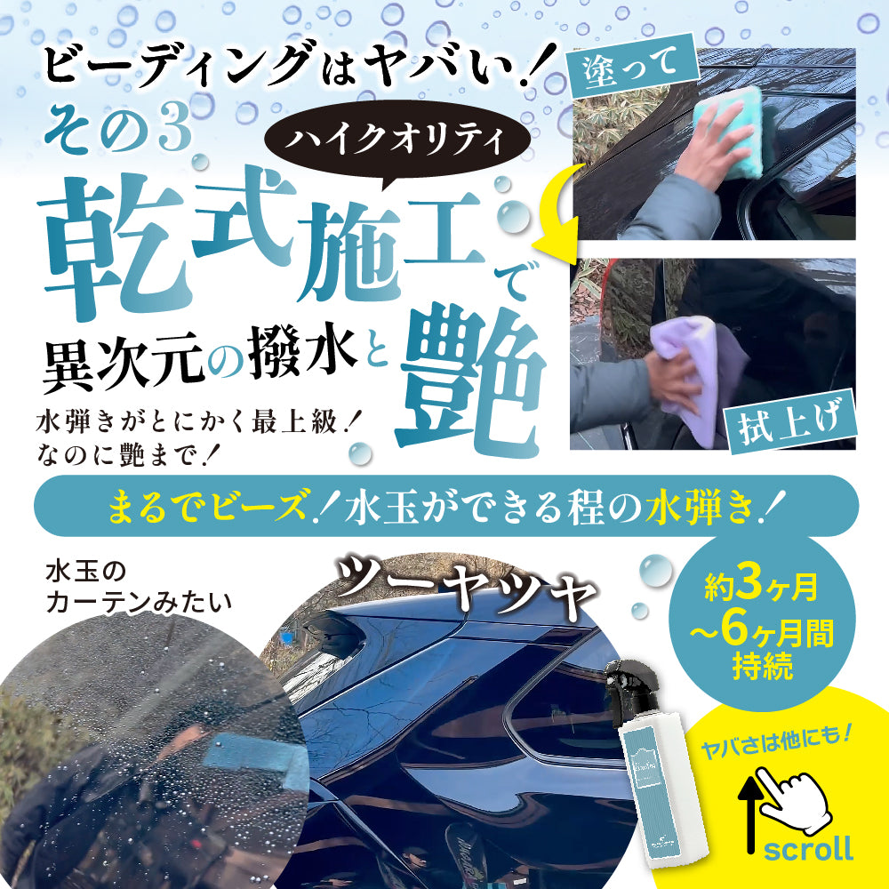 楽天市場】【ながら洗車】ビーディング 『 窓ガラスやボディに