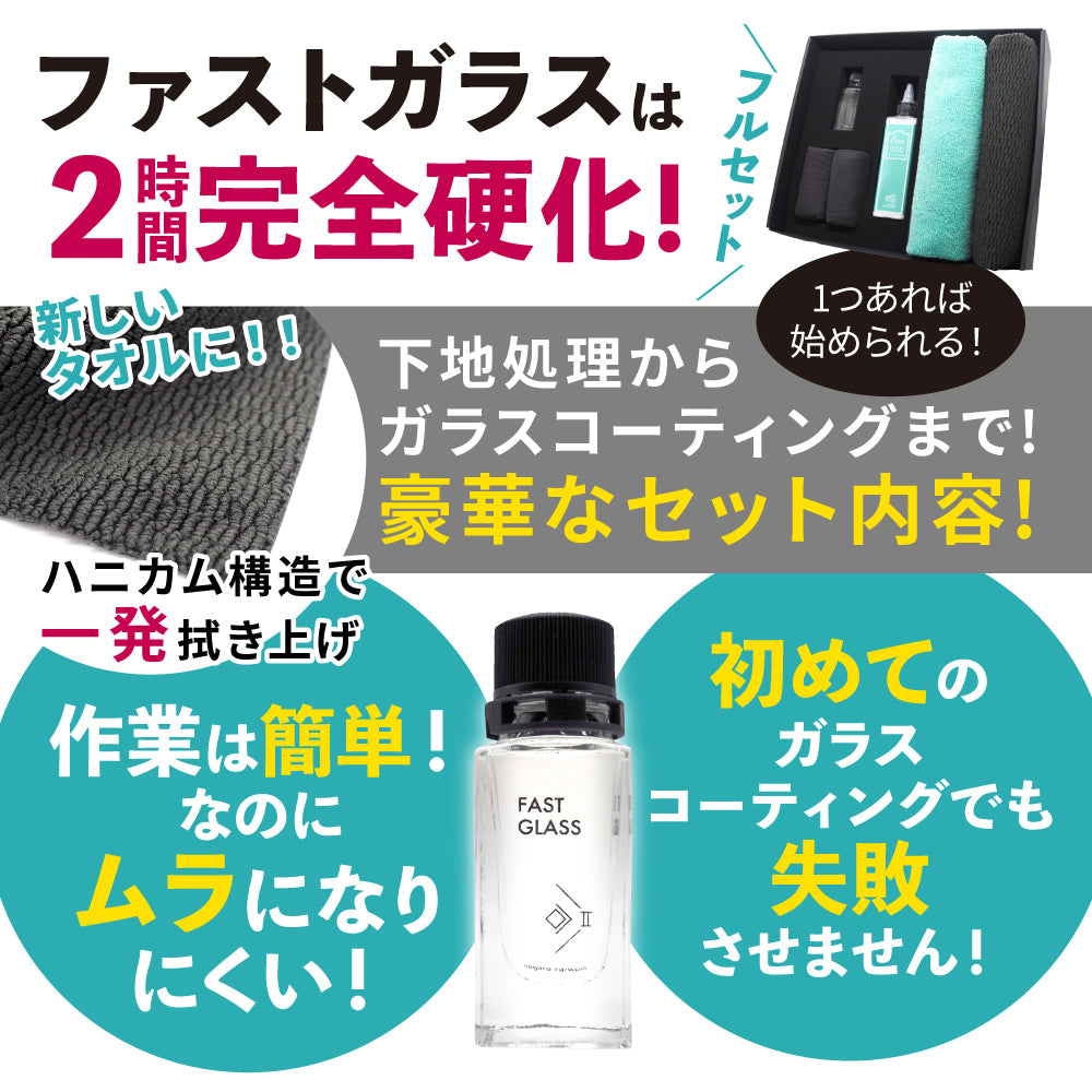 ファストガラス BASEセット 『DIY決定版 2時間スピード硬化のガラス  