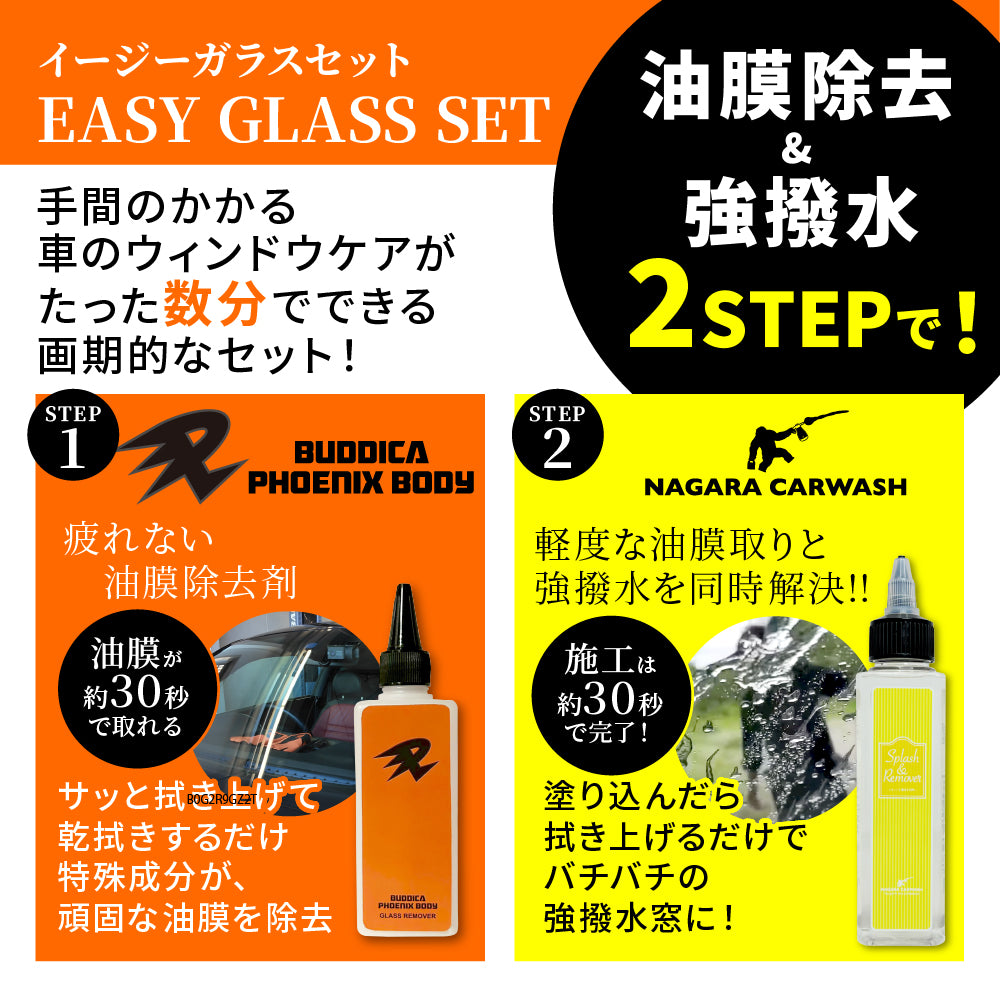 イージーガラスセット（コラボ商品） (スプラッシュ＆リムーバーとガラスリムーバーのセット)