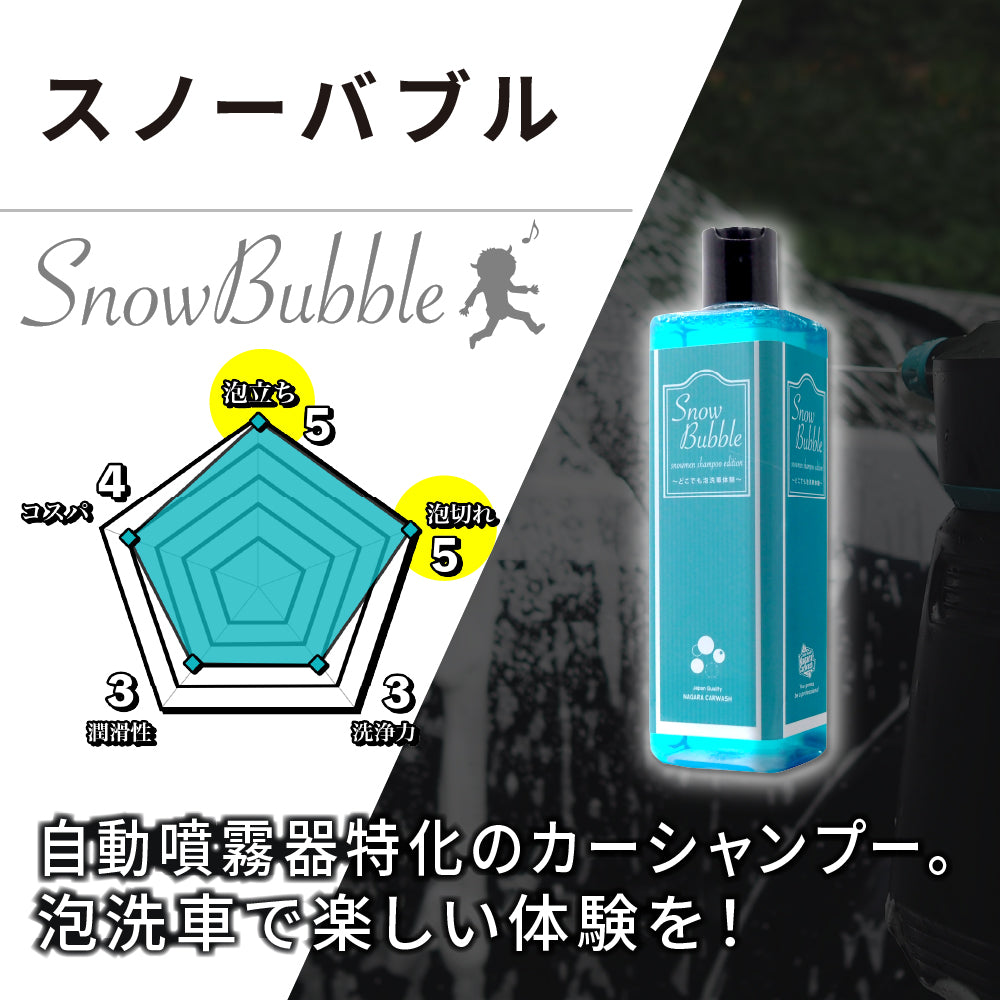 スノーバブル 500ml『バブリーに洗車しよう！』 – ながら洗車