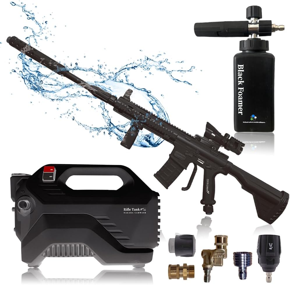 ながら洗車 Rifle Wash × Rifle Tank 高圧洗浄機 ライフルウォッシュ × ライフルタンク セット『 記憶に残る洗車体験を